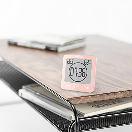 BALDR CL0007PI1 LCD Waterproof Shower Clock, Pink Pricepulse