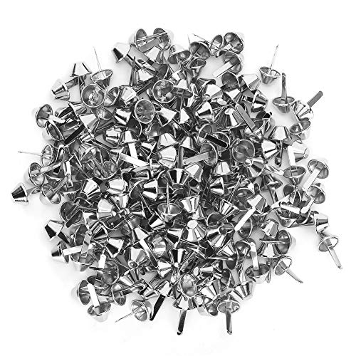 200Pcs Bag Feet Studs Purse Handbag Cone Feet Nailhead Stud for DIY Leather Craft Purse Handbag Making 12mm