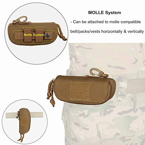 CANIS LATRANS Eyeglasses Hard Case Tactical MOLLE Sunglasses Case 1000D Nylon