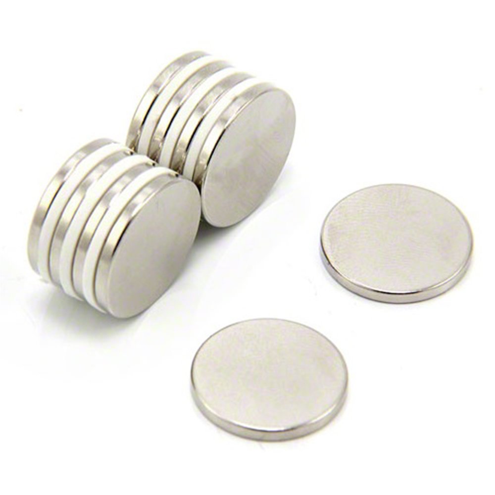 N42 Neodymium Magnet for Arts, Crafts, Model Making, DIY, Hobbies, Office, and Home - 19mm dia x 2mm thick - 2.3kg Pull - Pack of 10