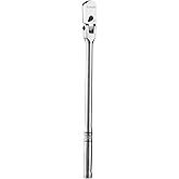 toolant 3/8" Drive Flex Head Ratchet Wrenches, 90 Tooth Compact Flex Head Socket Ratchet Wrench, 12 Inch Length