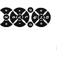 AtticZone Steering Wheel Button Stickers Repair Kit Decals Compatible with Benz 2008-2014, A B C E G CLS SL GLK Class, 2 Set, Style-2