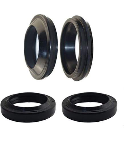 Fork Oil Seal & Dust Seal Kit – Fits Honda Shadow VLX 600 VT600C Deluxe – 1988-2008 – NBR Black – Front Forks