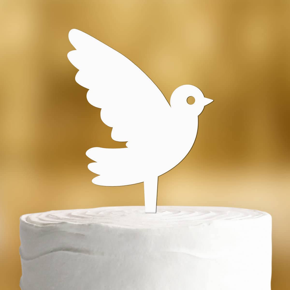 Cake Topper Christening Dove [for Small Cakes] for Christening Cake – White – Cake Decoration Christening Girl, Cake Topper Girl, Cake Decoration Boy, Cake Decoration Christening Boys, Cake Topper