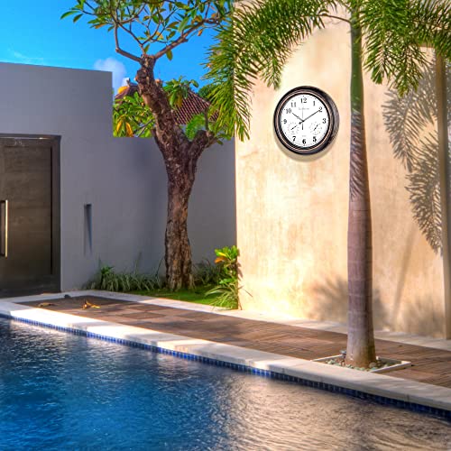 SkyNature Outdoor Clocks, 18 Inch Large Indoor Outdoor Wall Clock