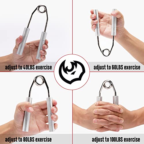 FitBeast Hand Strengthener Grip, Adjustable Resistance 40100 LBS Grip Strength Trainer, Metal