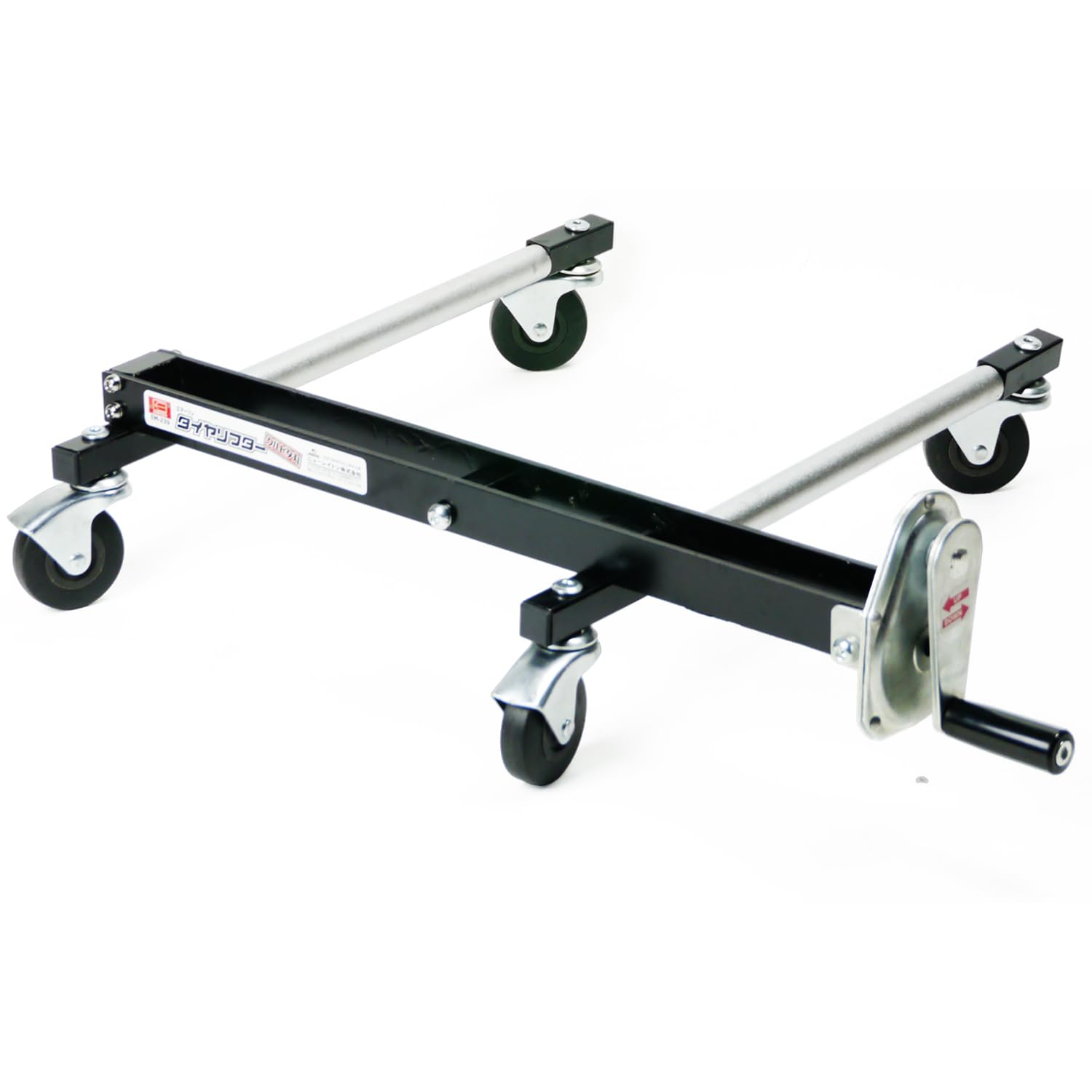 エマーソン(Emerson) タイヤリフター クルピタ丸 タイヤ交換用補助器具 高さ調整&ボルトホール合わせ タイヤ幅285サイズ/直径810mmまで 許容重量60kg ハンドルで高さ調整&乗せたままでタイヤが回転 ボルト取付けタイプのヨーロッパ車にも EM-239T商品画像