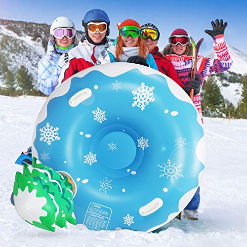 Extra Large 50 Inch Snow Tube with Backrest Tree No More Popped with