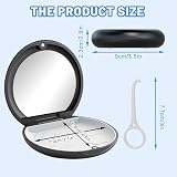 SwirlColor Retainer Case Portable Denture Box with Mirror and Removal Tool view 6