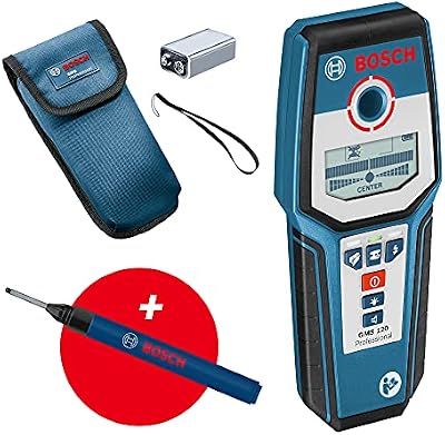 Bosch Professional GMS 120 Stud Finder Drill Hole Marker 3 Detection Modes