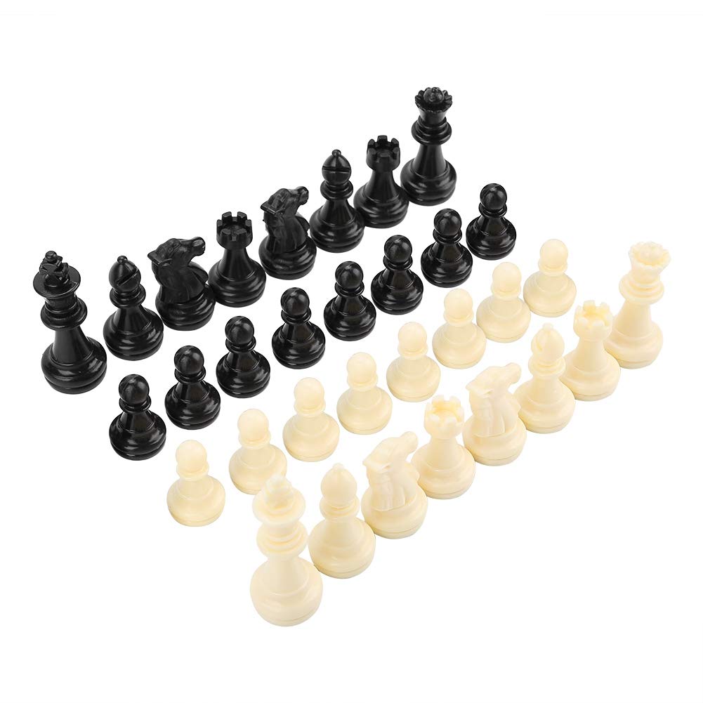 International Plastic Chess Set - 32 Pcs With Knights - Small, Magnetic, Replacement Pieces