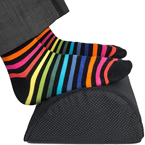 Office Foot Rest Under Desk: New Ergonomic Footrest Cushion w/Angled Half Cylinder Design for Optimum Leg Clearance: Compact Supportive Foot Stool Under Desk Foot Rest Desk Accessories