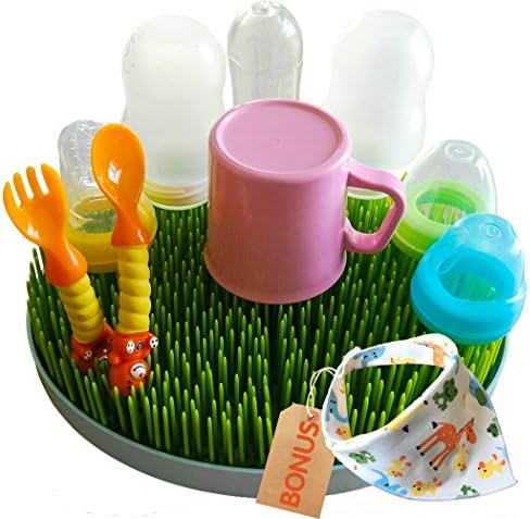 Large Bottle Drying Rack-1Pack Baby Bib included as Bonus -Baby Bottle Drying Rack (large)
