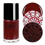 BMC Blood Red Colored Creative Art Stamping Polish Set - Mythos Collection, Red Sea