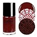 BMC Blood Red Colored Creative Art Stamping Polish Set - Mythos Collection, Red Sea