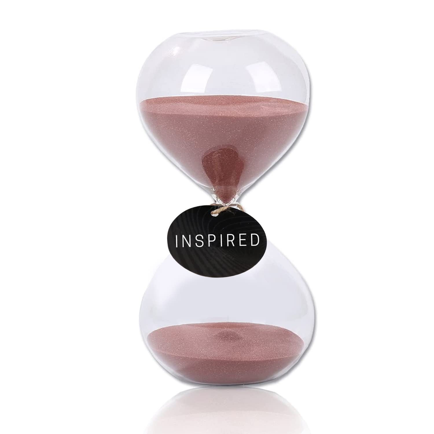 Biloba Puff Sand Timer, Colorful Hourglass Sand Clock, Kitchen Timer - Inspired Glass 3Mins / 5Mins / 30Mins / 60Mins, Home, Office Desk Decor