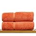 Luxury Hotel & Spa Collection Highly Absorbent, Quick Dry 100% Turkish Cotton 700 GSM, Eco Friendly Towel, for Bathroom Dobby Border Soft Bath Towel Set 27 X 54 (Coral, Bath Towels - Set of 2)