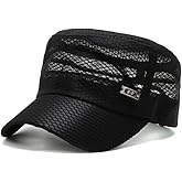 WITHMOONS Summer Breathable Cadet Hat Basic Mesh Military Army Cap YZ40117