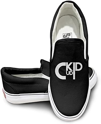 MGTER66 Kid Cudi Logo Classic Canvas Shoes Slip On Unisex Style Color Black Size 44