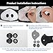 Set of 10 Activated Carbon N99 PM2.5 Filters and 4 Exhaust Valves Replacement, Active Carbon Filters for Mesh or Neoprene Mask