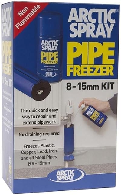 Arctic Hayes ARCASK1 Pipe Freeze Kit Small 8-15mm Copper Plastic Iron Lead 200ml