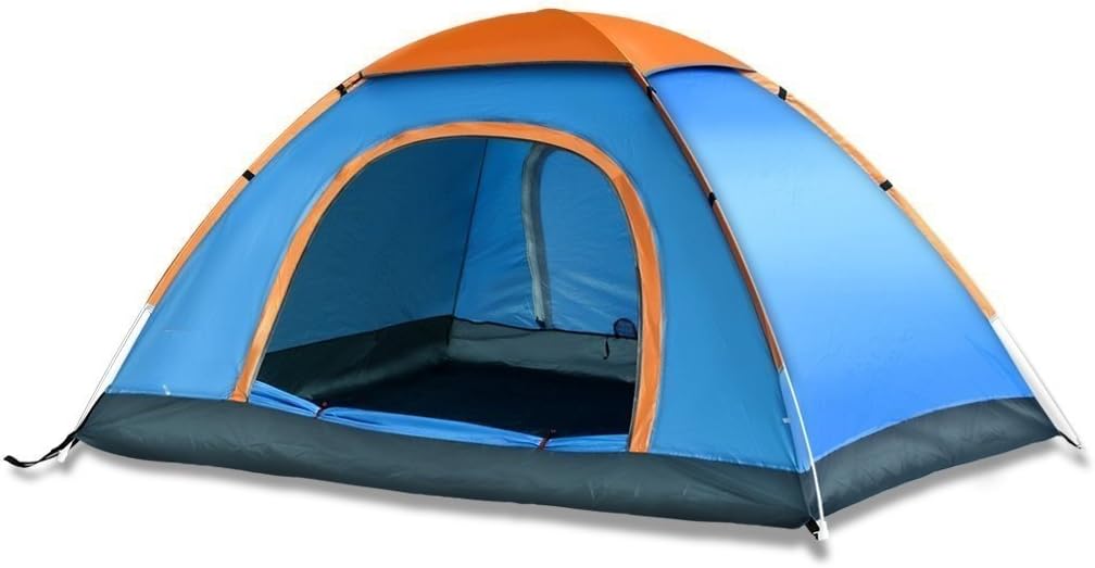 4 Person Large Hexagonal Dome Yurt Tent Double-Wall Family Camping Tent.