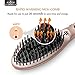 Anjou Hair Straightener Brush with Anion Hair Care, Metal Ceramics Heater Technology (Rose Gold, Adjustable Temperature Setting, Max 446℉ for All Hair Types, Auto Lock/Shutoff)