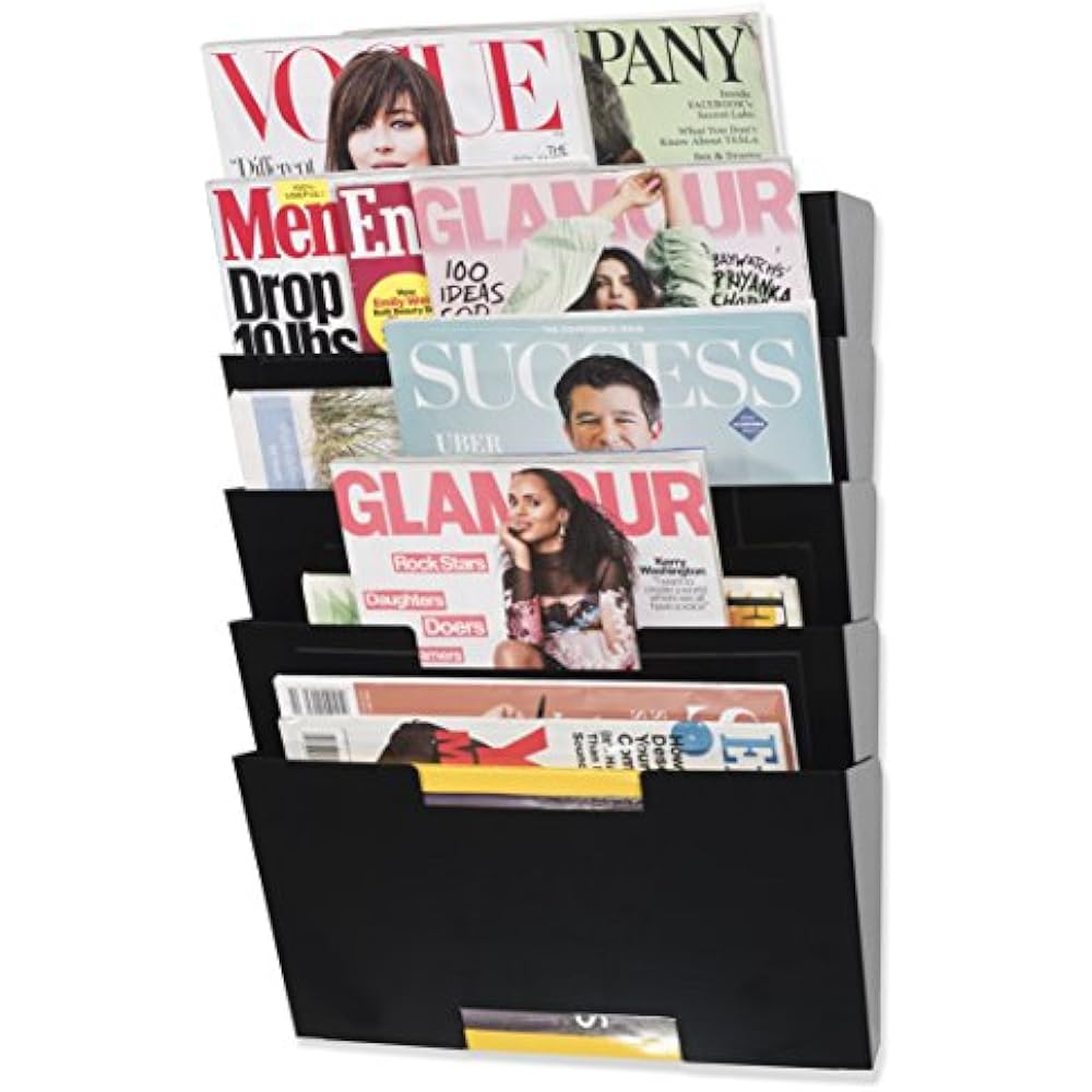Hanging Wall Mount File Folder Newspaper Magazine Rack Holder Steel Metal Office 19962915352 eBay