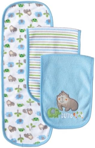 Gerber Baby Boys' 3 Pack Terry Burp Cloths