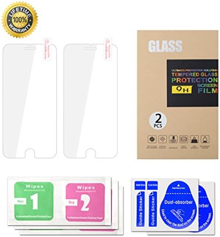 SUNTON [2 Pack] iPhone 6/6s Screen Protector , Nicer Tempered Glass Screen Protector , High Definition , Scratch Proof 4.7 inch