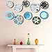 Xinlinke 5Pcs 6-Inch Small Invisible Plate Wire Hanger Wall Holders with Protective Rubber Cover for 5