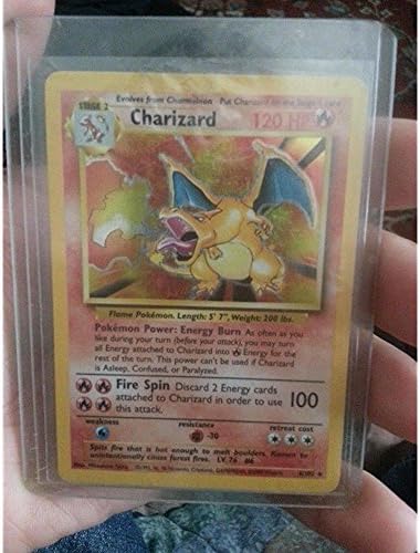 Amazon Com Pokemon Charizard 4 102 Base Set Holo Toys Games