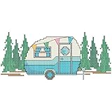 Herrschners® Retro Camper Dresser Scarf Stamped Cross-Stitch