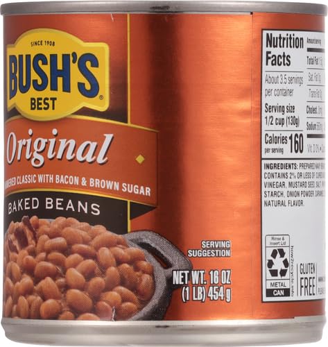 BUSH’S BEST ORIGINAL BAKED BEANS, 16 OZ