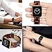Wearlizer Compatible with Apple Watch Band 42mm 44mm Womens iWatch Lightweight Resin Wristband Replacement Bracelet Mens Cool Sport Strap with Metal Steel Clasp Series 4 3 2 1-Deep Rose Gold+Tortoise