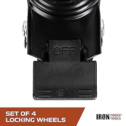 Iron Forge Tools Rolling Storage Rack Caster Wheels