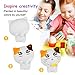 Jumbo DIY Squishy Toys for Kids 4 Pack - Slow Rising Squishy Toy with 12 Color Paints, Brushes & Palette, Creamy Scented Soft Rebound Stress Reliever Sensory Toys Include Cat, Unicorn, Dinosaur & Cake