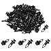 uxcell 100 x 9mm Hole Plastic Rivets Fastener Push Clips Black for Car Auto Fender