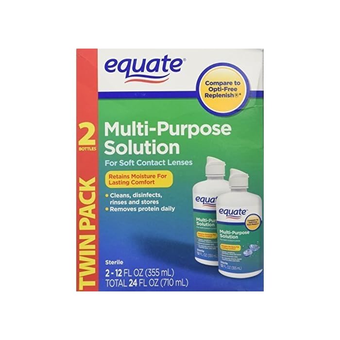 Equate Multi-Purpose Solution Twin Pack 2-12 oz (355 ml)