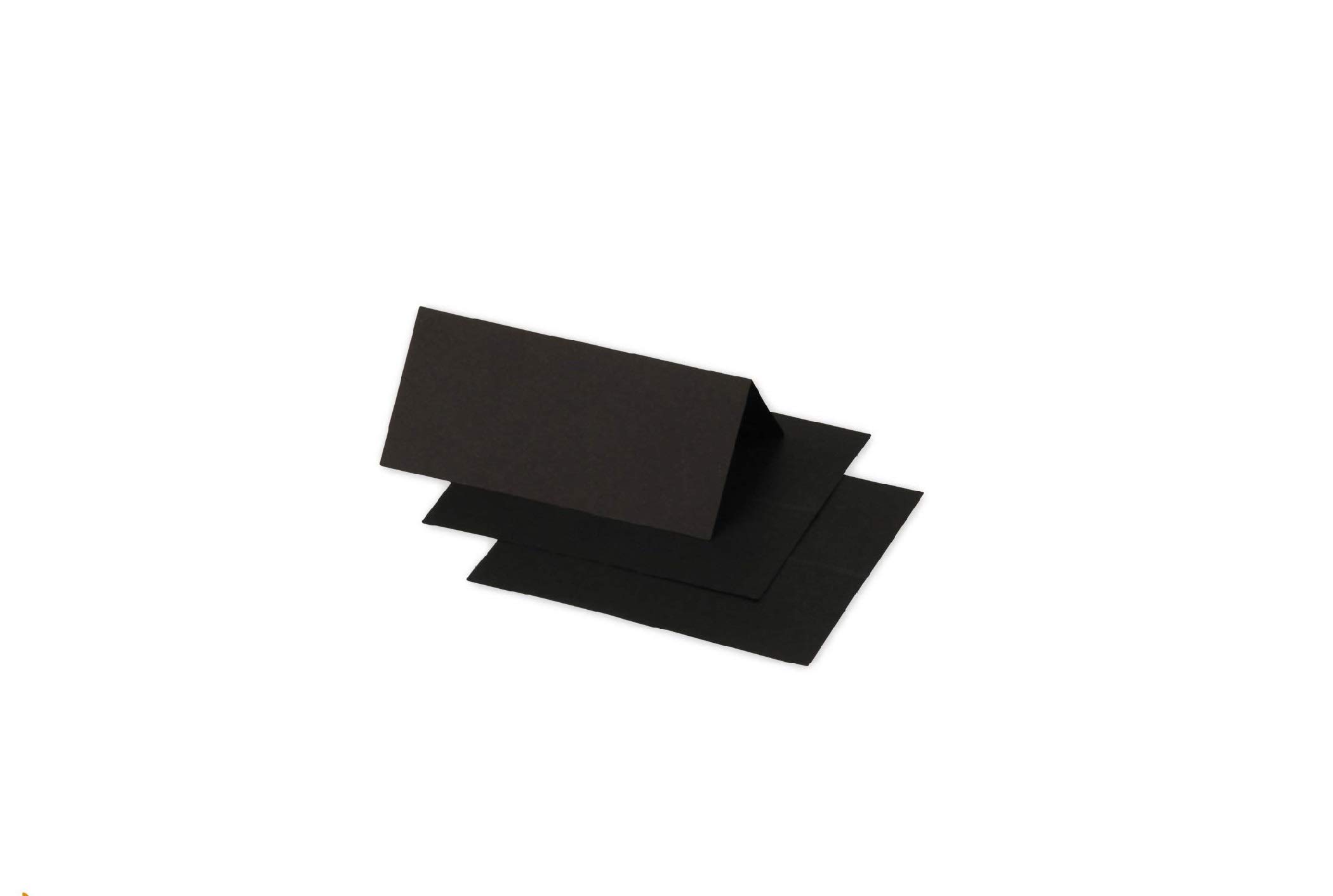 Clairefontaine 75098C Pack of 25 Marque-Places Format 8,5x8cm 210g/m² Colour Black Invitation Events and Correspondence Range Pollen Smooth Premium Paper