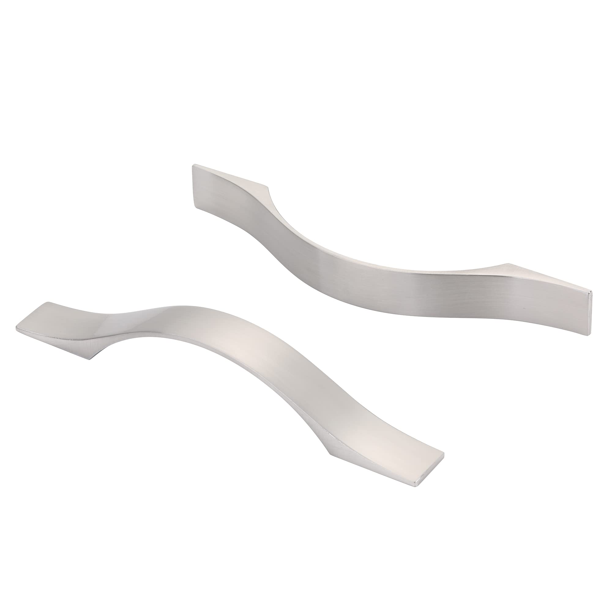 SYZOW 10 Pack 96mm Brushed Satin Nickel Cabinet Pulls Kitchen Cabinet Handles Kitchen Handles for Cabinets Cupboard Brushed Satin Drawer Pulls Cabinet