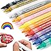 Acrylic Paint Pens for Rocks Painting, Glass, Metal, Canvas, Easter Egg, Halloween Pumpkin, Wood, Ceramic, Fabric, Photo Album, DIY Craft Supplies, Acrylic Paint Marker Pens Set of 12 Colors