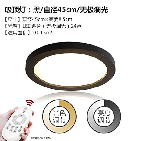 Cttsb Simple Led Ceiling Lamp Bedroom Creative Circular Lamp