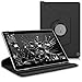 kwmobile 360° Case Compatible with Huawei MediaPad M3 Lite 10 - PU Leather Tablet Cover with Stand Function - Black