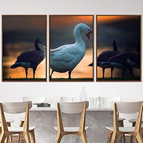 signwin 3 Piece Framed Canvas Wall Art Beach...