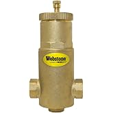 Webstone Brass Air Separator, w/Removable Vent Head &amp; Coalescing Medium, CxC, H-74003, 3/4 in