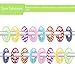 Caydo 16 Pieces Colorful Baby Boy Girl Closet Dividers Clothing Rack Size Dividers with Marker Pen