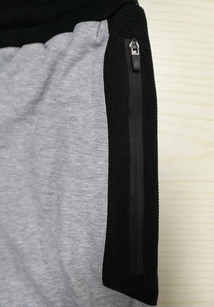 FASKUNOIE Men's Cotton Casual Shorts 3/4 Jogger Capri Pants Breathable Below Knee Home Lounge Short Pants with Three Pockets: Clothing
