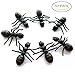 Newprous Ant Toy Picnic Decoration Large Ant Queen Soft Toy Plastic Fake Bug Prank Gag Practical Joke Toys Black 50 Pack