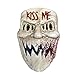 The Purge Kiss Me Mask Halloween Costume Accessory Election Year Sharp Teeth (Fits Men and Women)